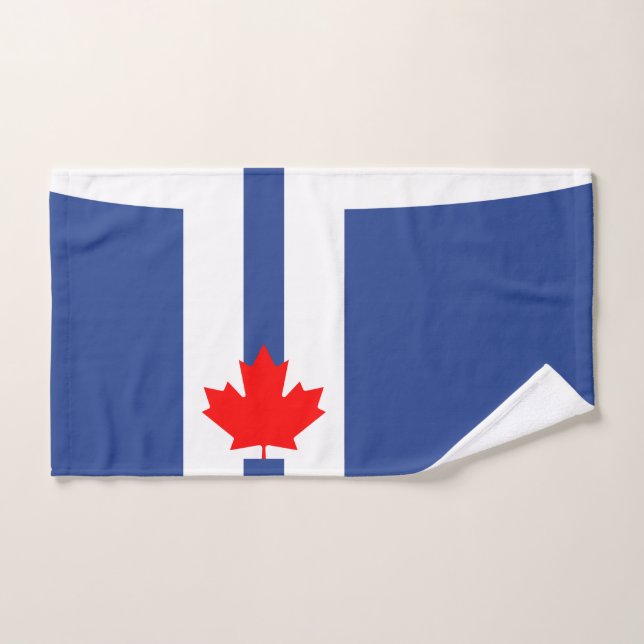 Toalha de mão com a bandeira de Toronto, Canadá (Toalha de mão)