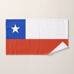 Toalha de mão com a bandeira do Chile