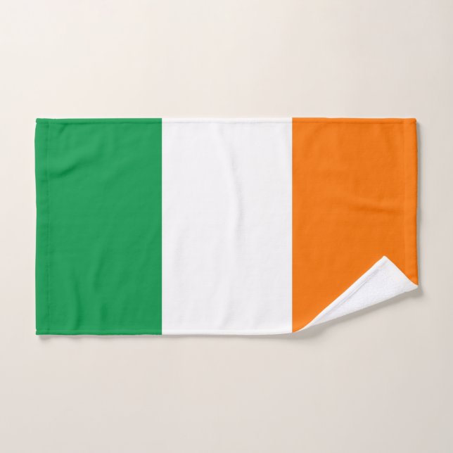 Toalha de Mão com Bandeira da Irlanda (Toalha de mão)