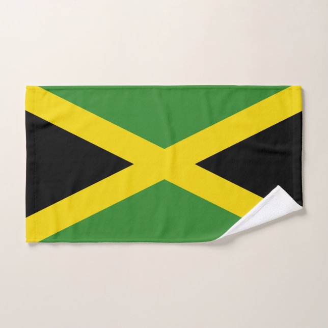 Toalha de Mão com Bandeira da Jamaica (Toalha de mão)