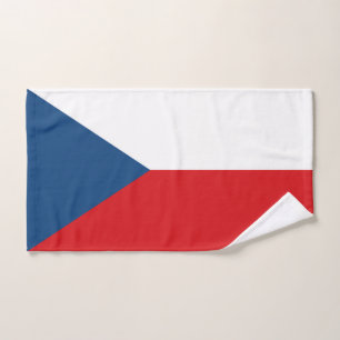 Toalha de Mão com Bandeira da Tchechia