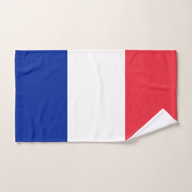 Toalha de Mão com Bandeira de França (Toalha de mão)