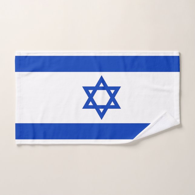 Toalha de Mão com Bandeira de Israel (Toalha de mão)