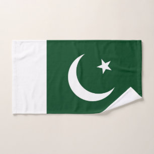 Toalha de Mão com Bandeira do Paquistão