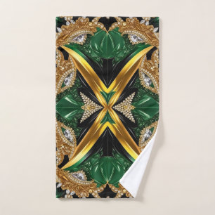 Toalha de Mão com Cores jamaicanas