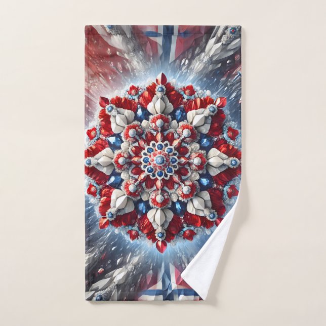 Toalha de Mão com Cores Norueguesas (Toalha de mão)