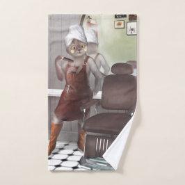 Toalha De Mão Compro Whimsical Pet Barber
