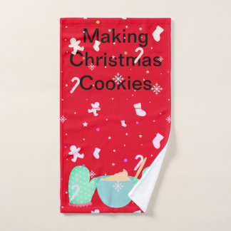 Toalha De Mão Cookies de Natal de fazer