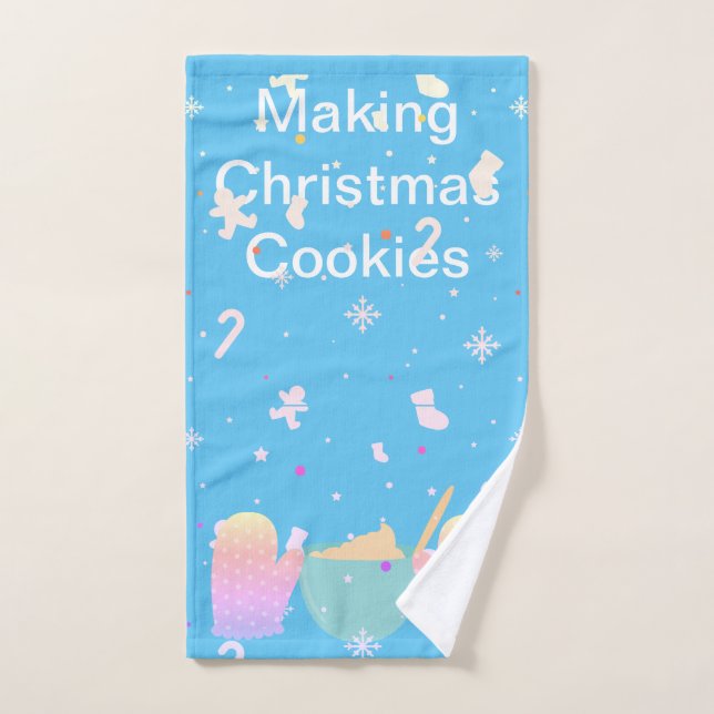 Toalha De Mão Cookies de Natal de fazer (Toalha de mão)