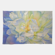 Cor de água floral de pénia branca Elegante