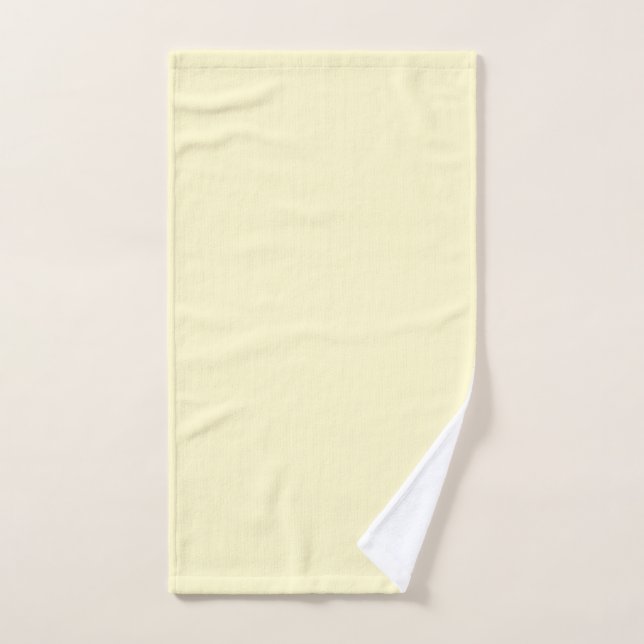 Toalha De Mão Cor Sólida Amarela-limonada | Elegante Clássico (Toalha de mão)