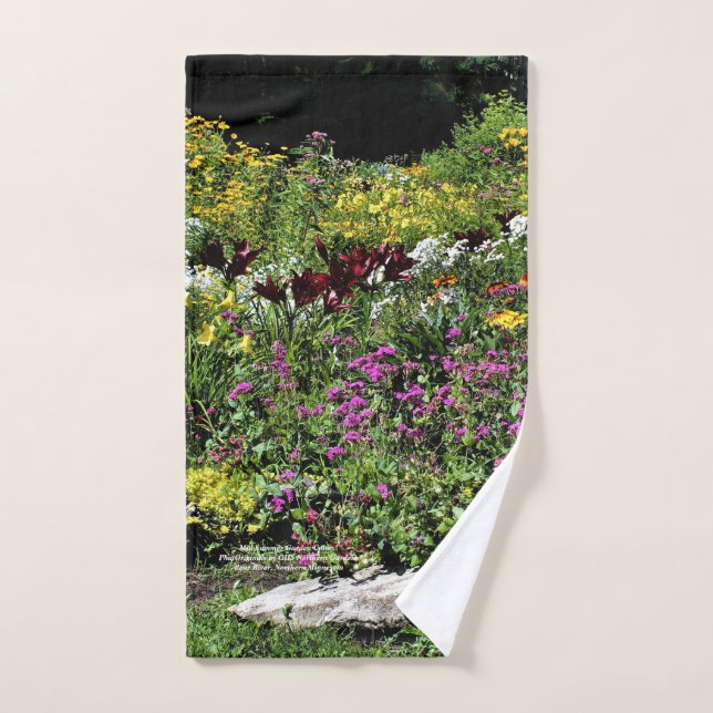 Toalha De Mão Cores meados de do jardim do verão! II (Toalha de mão)