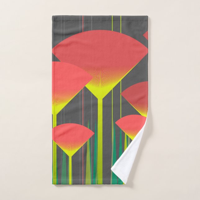Toalha De Mão cortina de chuveiro abstrata (Toalha de mão)