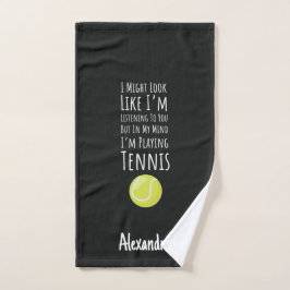 Toalha De Mão Custom Tennis Towels Funny Players Lovers Gifts 