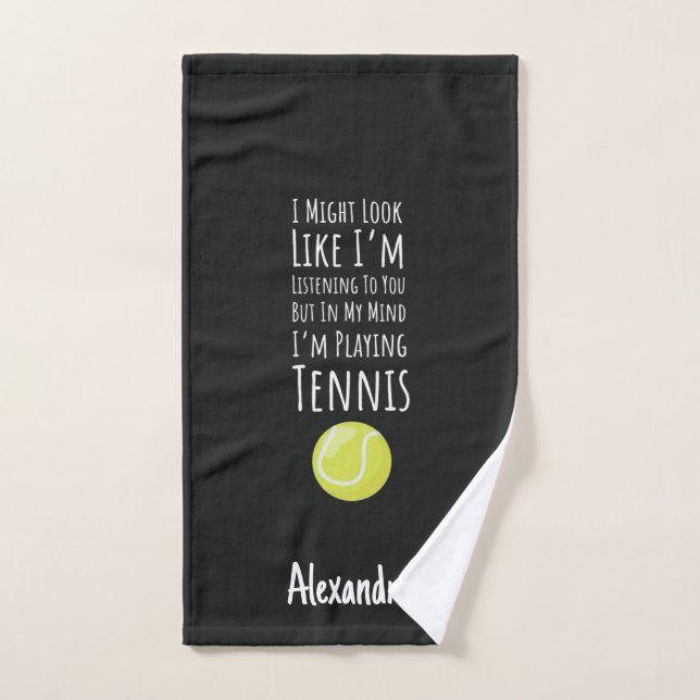 Toalha De Mão Custom Tennis Towels Funny Players Lovers Gifts  (Toalha de mão)