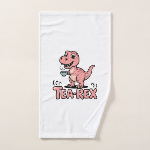 Toalha De Mão Cute Tea-Rex Dinossauro Rosa – Beba Happens!