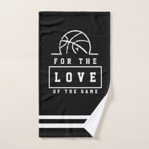 toalha de mão da equipe do jogador de basquete