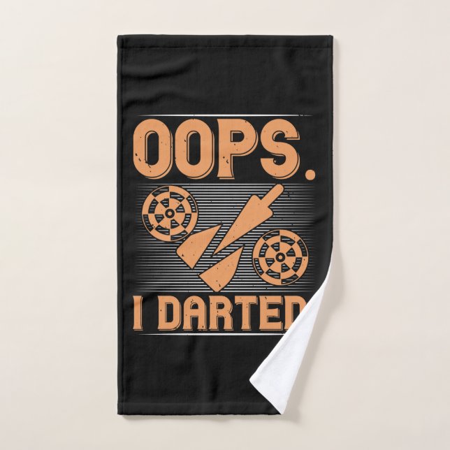 Toalha De Mão Dardos - Oops I Dark (Toalha de mão)