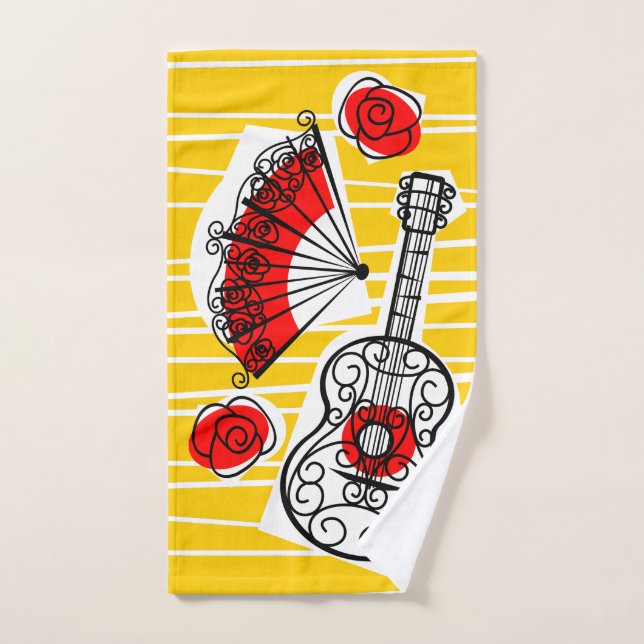 Toalha de mão das Souvenirs espanholas (Toalha de mão)