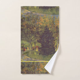 Toalha de mão de jardim público Vintage Van Gogh