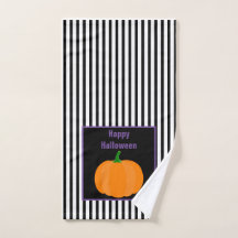 Toalha de mão decorativa de Halloween para banheir