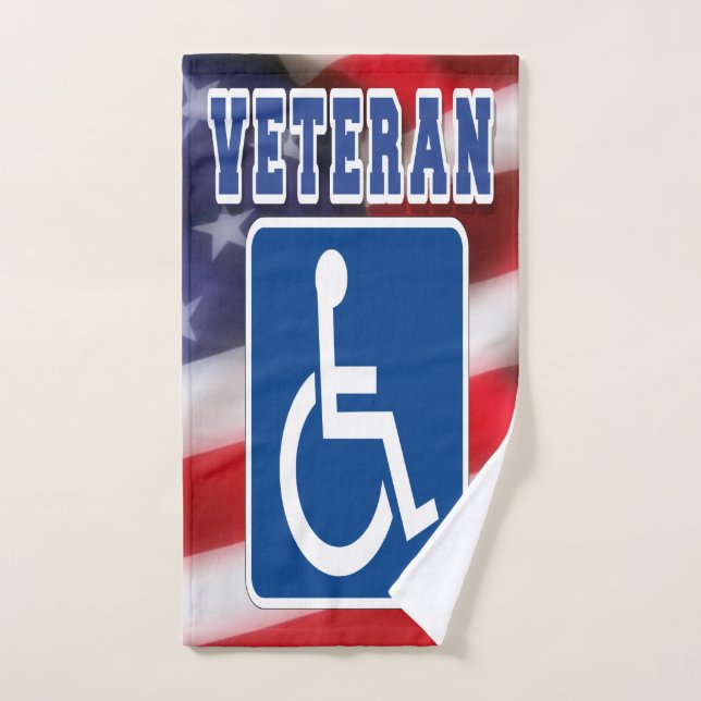 Toalha De Mão deficiente Veteran EUA (Toalha de mão)
