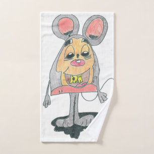 Toalha de mão desenho a lápis