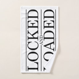 Toalha De Mão Design fechado e carregado da castidade