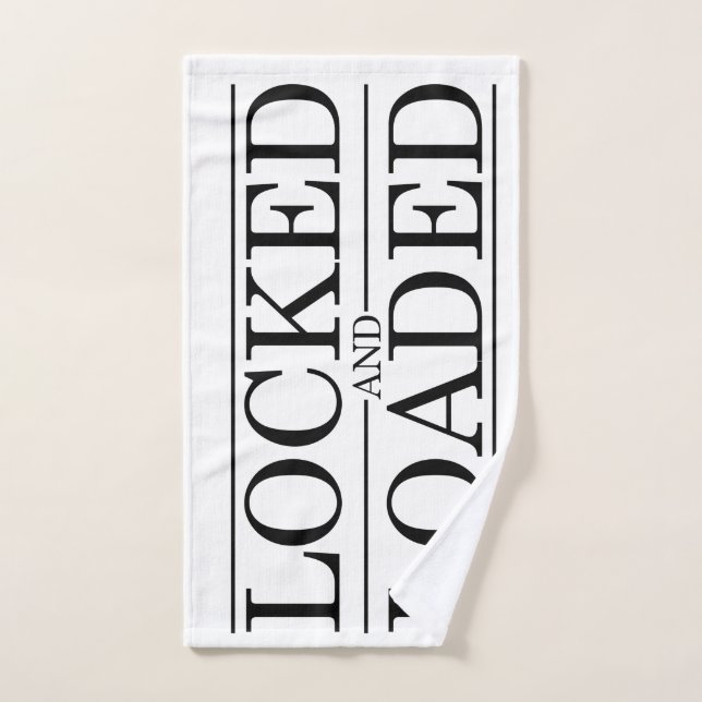 Toalha De Mão Design fechado e carregado da castidade (Toalha de mão)