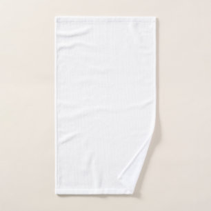 Toalha De Mão Design simples branco personalizado Adicionar foto