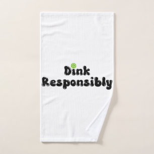 Toalha De Mão Dink Responsável - Presente Engraçado de Picklebal