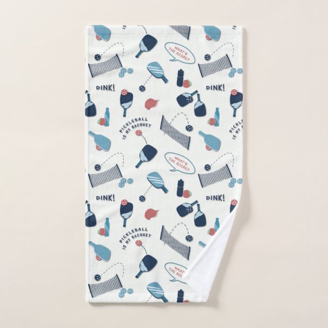 Toalha De Mão Diversão "Pickleball é o meu Racquet" (Toalha de mão)