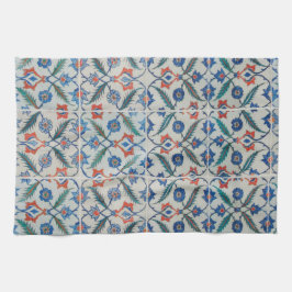 Toalha de mão do banho do azulejo, olhar do