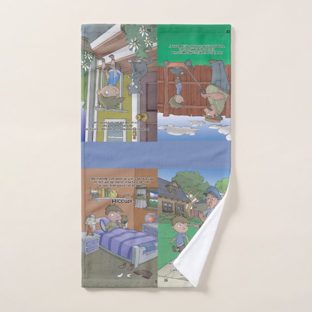 Toalha de mão do livro do soluço - 4 imagens (Toalha de mão)