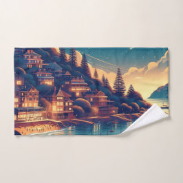 Toalha De Mão Dreamy Coastal Night