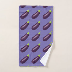 Toalha De Mão EggPlant Emoji Hand Towel