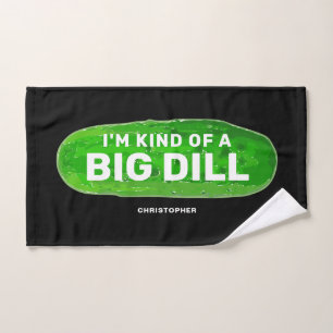 Toalha De Mão Engraçado Pickleball Towel Big Dill