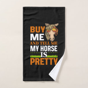 Toalha De Mão Equestrian Gift   Buy Me And Tell Me