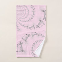 Toalha de mão espiral de Corgi