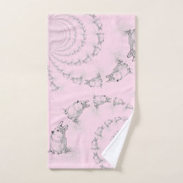 Toalha de mão espiral de Corgi