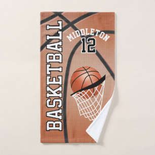 Toalha De Mão Esporte 🏀 Basquete DIY Texto