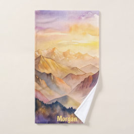 Toalha De Mão Esportes Sunset para Montanha Personalizada de Cor