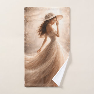 Toalha De Mão Ethereal Slavic Water Nymph Towel | Boho