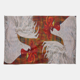 Toalha De Mão Eu sei que eu sou galo branco bonito