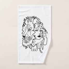 Toalha De Mão Eu sou LEO