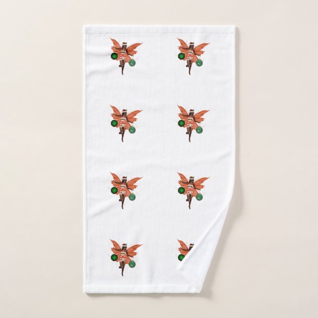 Toalha de Mão Fada de Natal Afro-Americana (Toalha de mão)