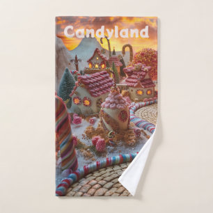 Toalha De Mão Fantasia da Candyland