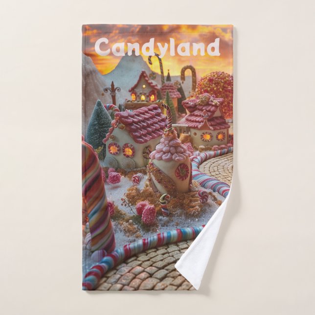 Toalha De Mão Fantasia da Candyland (Toalha de mão)