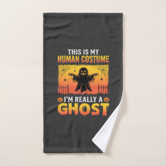 Toalha De Mão Fantasia Humana de Halloween Fantasma Vintage