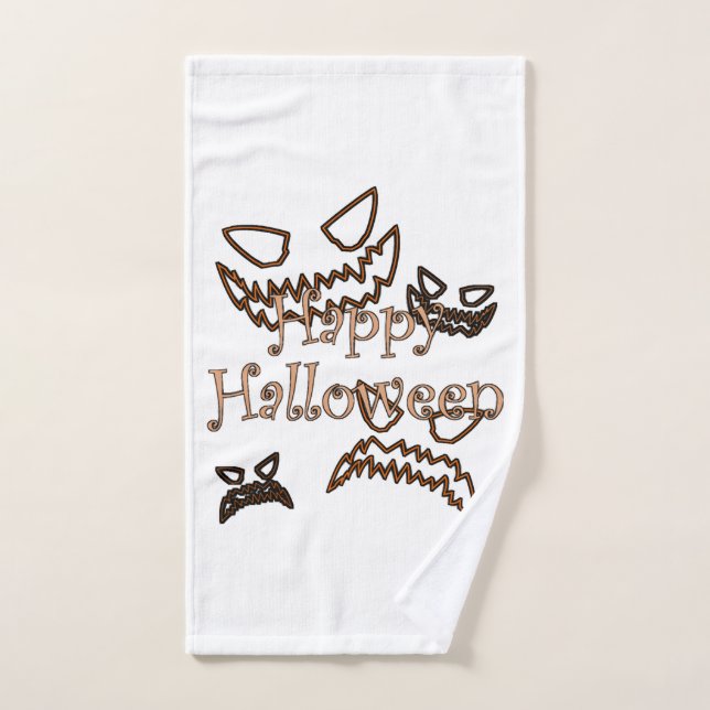 Toalha De Mão Feliz Halloween (Toalha de mão)